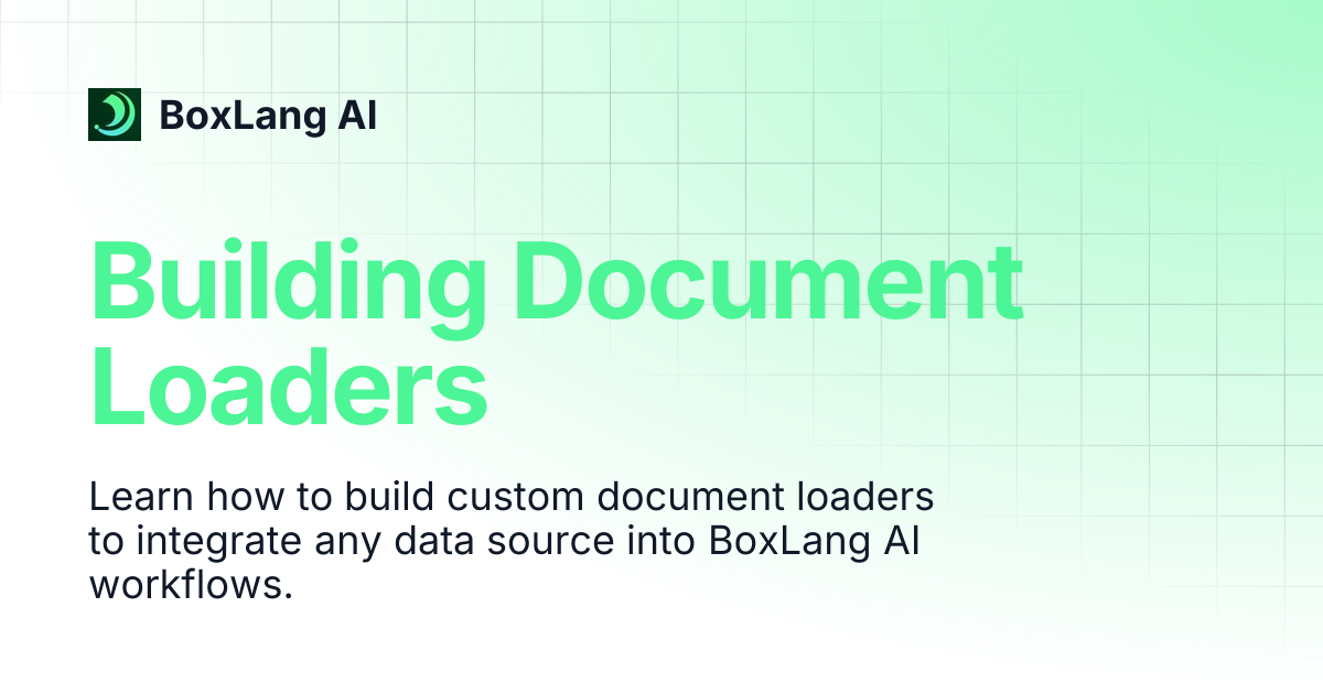 Building Document Loaders | BoxLang AI